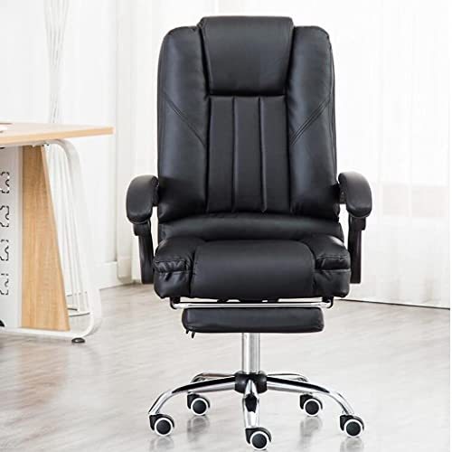 POCHY Flexible Office Chair Office Chair Height Adjustable Desk Chair S Shape Back Computer Chair Pu Leather Study Managerial Chairs Executive Chairs Cozy