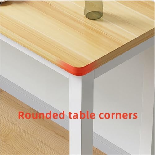 Gilubfckin Small Computer Office Desk, Modern Simple Style, Writing Study Work Table, Sleek Design Computer Desk for Home and Office(White,80cm .5in)