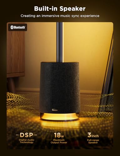 Govee Floor Lamp Pro with Bluetooth Speaker and White Noise