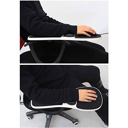 ALCKO Ergonomic Arm Rest for Chair Adjustable Mouse Pad with Wrist Support Armrest Wrist Rest Attachment Arm Pad Tray for Chair - Home Office