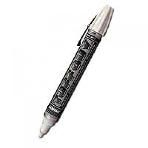 12 Dykem Brite Mark 40 #40008 medium tip WHITE paint permanent pen