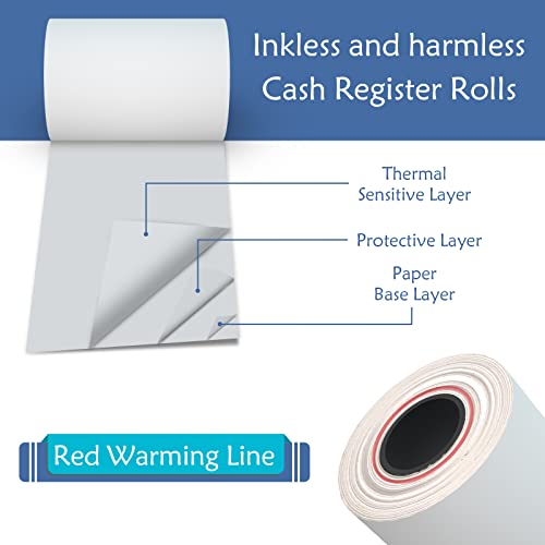 Thermal Paper Rolls POS Cash Register Paper (2-1/4" x 85', 200 rolls)