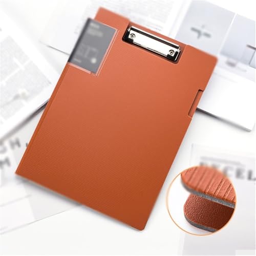 Filing Envelopes 2 Pcs Single Clip A4 Folder with Internal Pockets Multi-Purpose Writing Pad for Data Contract Papers Storage Plastic Folders