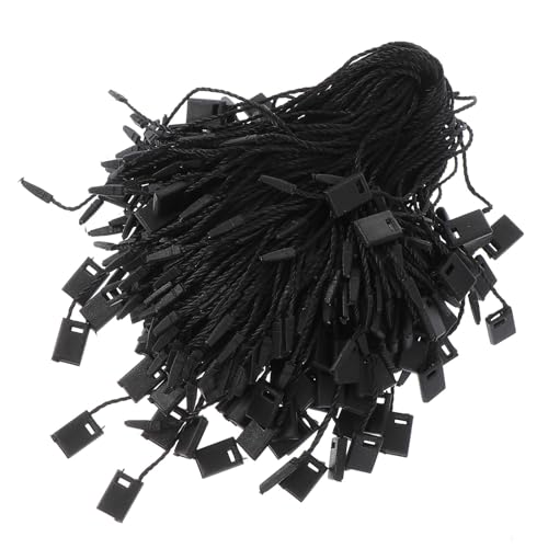 Hang Tag String 4000Pcs 7" Tag Rope Clothing Tags Nylon Snap Lock Pin Loop Fastener Hook Ties for Attaching Gift Tags(White)