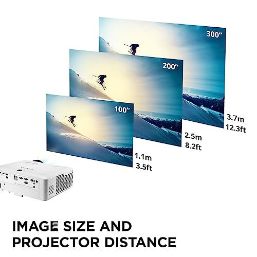 ViewSonic LS710HD 4200 Lumens 1080p Laser Projector with 0.49 Short Throw Ratio, HV Keystone, 4 Corner Adjustment, HDR/HLG Support for Home and Office