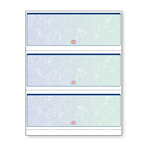 DocuGard Premier Prismatic Check, 13 Features, 8.5 X 11, Blue/Green Prismatic, 500/ream