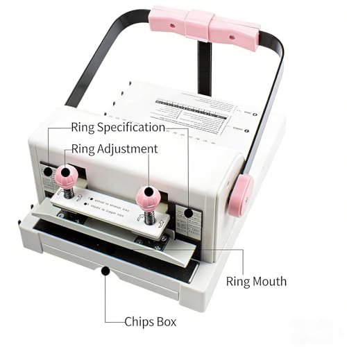 CLAKY Heavy Duty Metal Loop Binding Machine Includes 10 Colorful Wires and Pliers for Professional Bookbinding Tasks