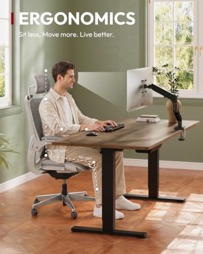 SANODESK 1'' Thick One-Piece 55 x 28'' Height Adjustable Standing Desk