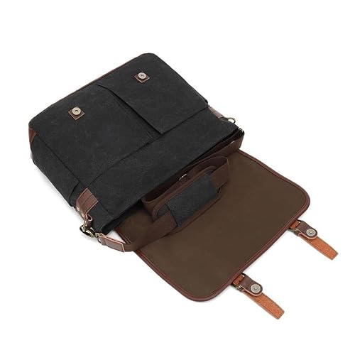 SIDUFHAOPKLL Women Vintage Briefcases Canvas Laptop Bags Portable Messenger Bag for Business Briefcase Shoulder Bag