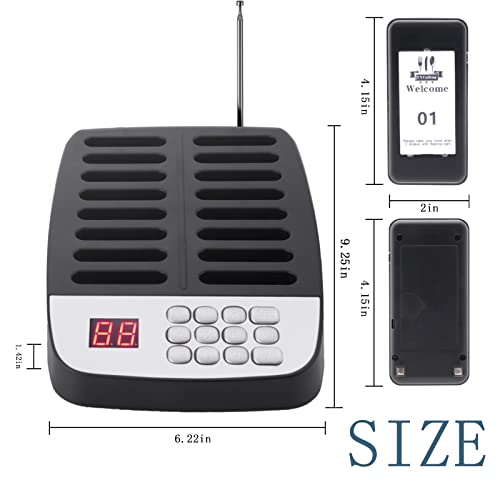 YYCALLING Restaurant Pager,Pagers for Restaurants 10 Guest Pagers