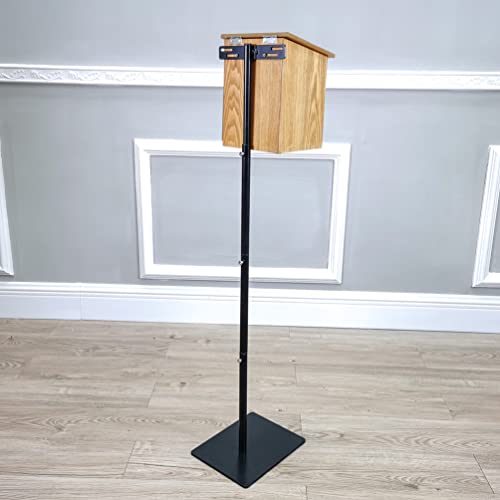 FixtureDisplays® MDF Donation Box Floor Stand Lobby Foyer Tithes & Offering Suggestion Collection Ballot Box 11065+10885