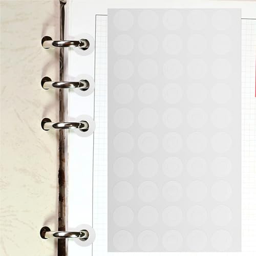 Hole Reinforcement 4000Pcs Self-Adhesive Hole Punch Reinforcements Paper Stickers for Loose Leaf Planner Binder Repair Ring Sticker