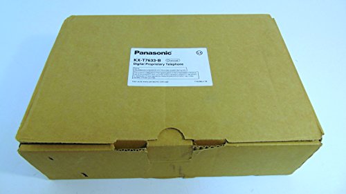 Panasonic KX-T7633-B Digital Telephone Black 3-Line LCD Proprietary Phone