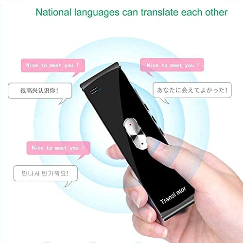 USZWBY Smart Instant Language Translator Device,Portable Foreign Language Real-Time 2-Way Translations for Learning Shopping Travel Business Needed Hopeful Selfless dedication(Gray)