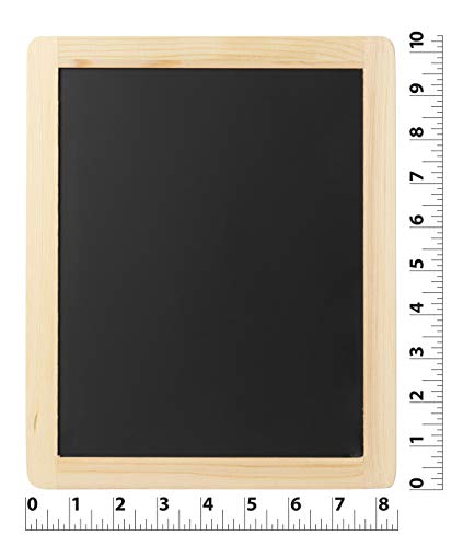 Plaid Enterprises Double-Sided Chalkboard Set, 8 ' x 10 ' With Decorative Wood Surface Frame, Perfect For Arts & Crafts, 6 Pack