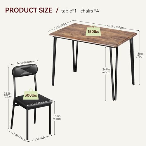 IDEALHOUSE Industrial Office Desk and Chair Set