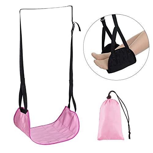 WODHAZNC Comfy Hanger Travel Airplane Footrest Hammock Foot Resting for Office Leg(E)