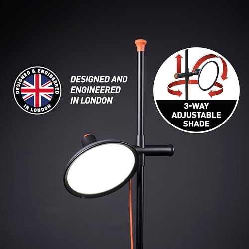 Daylight Artist Studio Lamp 2-6,000 Lux LED with 95+ CRI, 24cm Wide Shade
