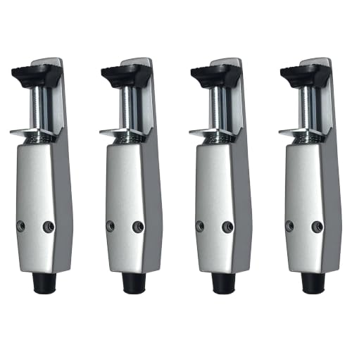 Pacific Doorware Step Down Door Stopper Heavy Duty, Aluminum, 4 Pack