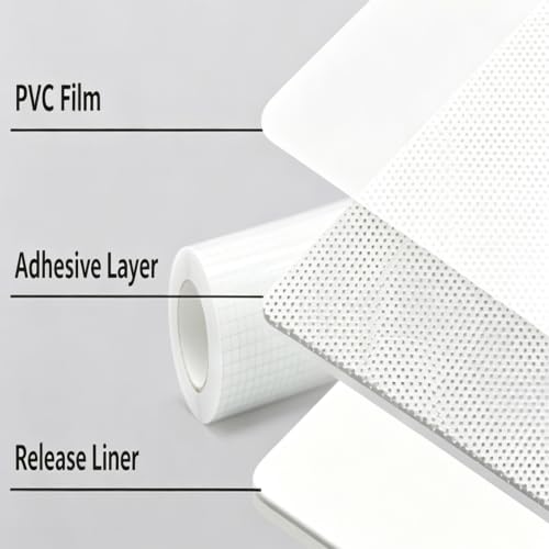 INTBUYING Matte Cold Laminating Roll Film Cold Lamination Film Self-Adhesive Anti-Bubble 25In x180In 3Mil Thick Laminate Roll for Office School