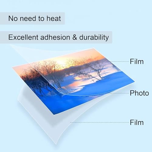 Huikizne 1102x25Inch(31x0.69Yard) Standard Matte Cold Roll Laminating Film, 3Inch Core, 3Mil(80mic) Thickness Laminate Rolls Vinyl Cold Lamination Film Self-Adhesive Laminating Vinyl Roll
