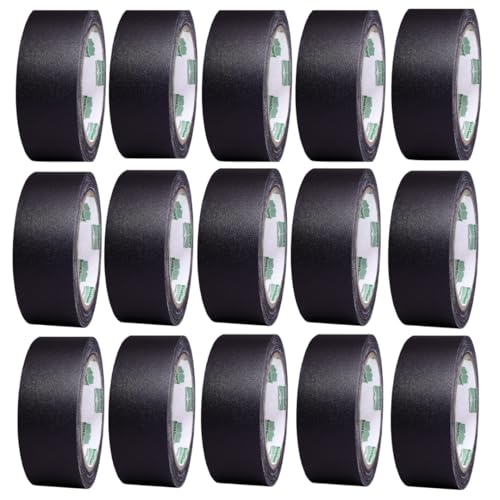 BookGuard 1/2 Inch Black Book Repair Tape 15 Yard Roll, Case of 15