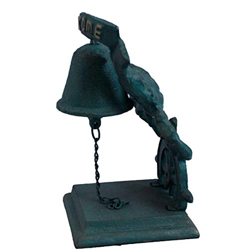 NBLGPXYG Call Bell Wrought Iron Cast Iron Decoration Welcome Dining Clock Handmade Retro Old Craft Tableware