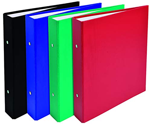 Exacompta 51070E A4 40 mm Spine 2 Rings PP Ring Binder - Multi-Colour (Pack of 20)