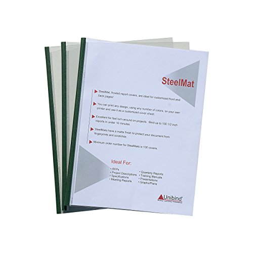 Unibind 5mm - Dark Green - 100pcs SteelMat Frosted Covers