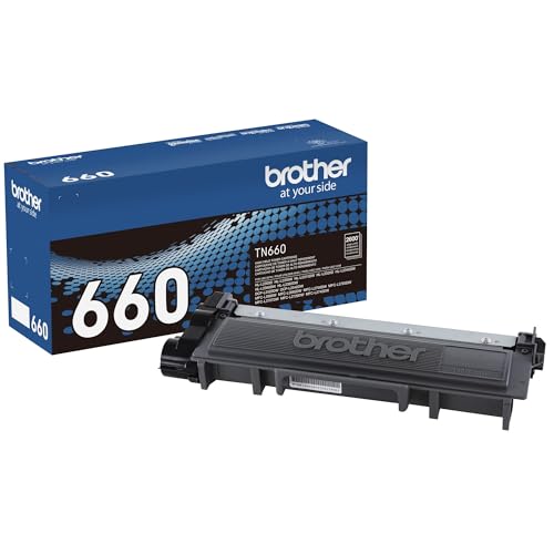 Brother Genuine High Yield TN660 Toner Cartridge, Replacement, Page Yield Up to 2600, Amazon Dash Replenishment, Black, 1 Pack