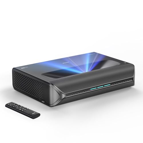 NexiGo Aurora Lite, 4K UHD Ultra Short Throw Tri-Color Laser Projector, 1900 Lumens, Dolby Vision & Atmos, HDR10+, 3D, 150", 60W Speakers, UST Laser TV (Holiday Special Edition)