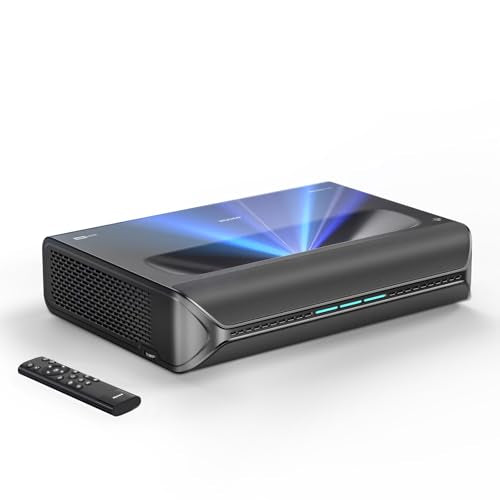 NexiGo Aurora Lite, 4K UHD Ultra Short Throw Tri-Color Laser Projector, 1900 Lumens, Dolby Vision & Atmos, HDR10+, 3D, 150", 60W Speakers, UST Laser TV (Holiday Special Edition)