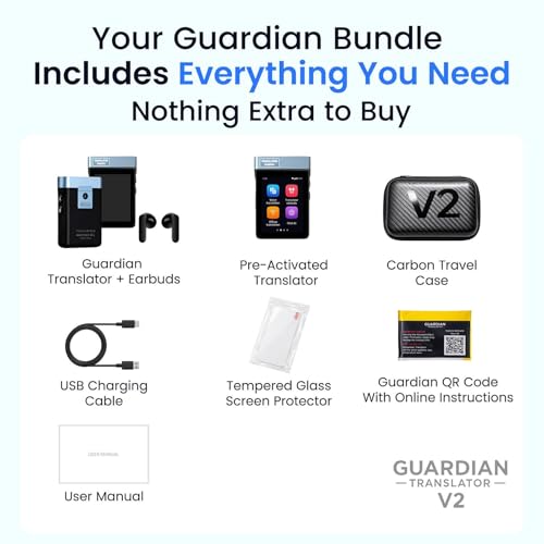 AI Translation Earbuds Real Time | Translator Earbuds with Camera Translation | 144 Languages | Built-in ChatGPT | No Subscription | Bluetooth for Travel, Business & Education