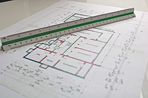 Wedo 52 55001 30 cm Architect’s Triangular Scale Rule