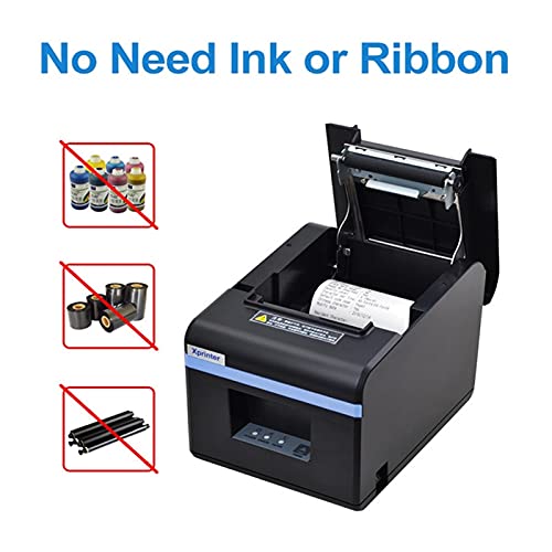 BGVGFBNJ 80mm Thermal Receipt Printers POS Ticket Printer with Auto Cutter for Kitchen USB/Ethernet Support Cash Drawer ESC/POS(USB and WiFi)