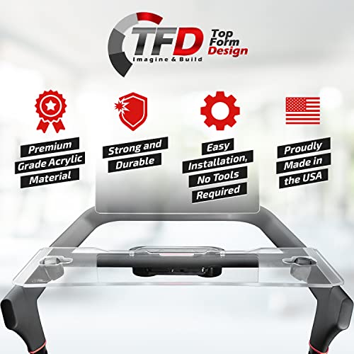 TFD Tread Tray 2.0 for Peloton Tread, Clear, Made in USA