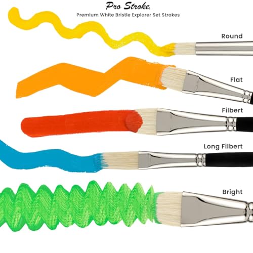 Creative Mark Pro Stroke Chungking Paint Brush - Filbert # 14, 2 Count
