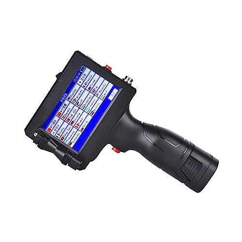 HGIYA Handheld Inkjet Printer 12.7mm,Portable Small,QR Code Bottle Cap Logo Label Packaging,Quick Drying Bag Carton