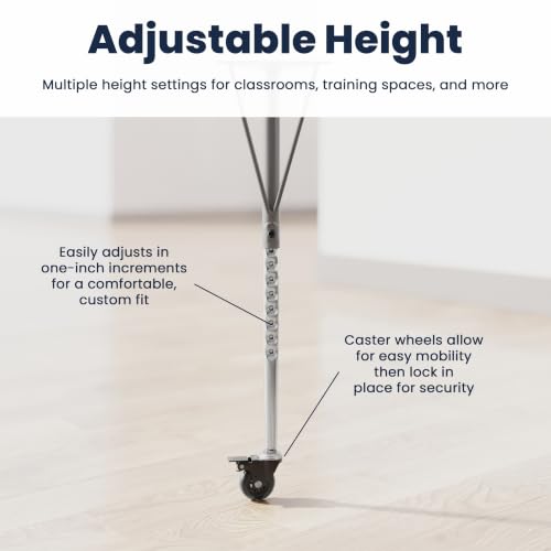 Flash Furniture 48" x 24" Adjustable Activity Table, Light NAT, Casters