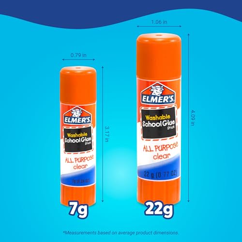 Elmer's All Purpose School Glue Sticks, Washable, 22 Grams, 30 Count - Classroom, Arts & Crafts, #1 Teacher Brand