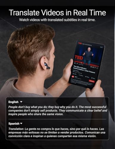 Timekettle W4 Plus AI Translator Earbuds, Bone Conduction Pickup