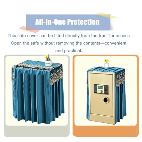 Full-Coverage Velvet Safe Covers, Customizable Scratch-Resistant Safe Cover for Shelves, Humidifiers, Washing Machines, Nightstands(Brown,16x16x36in/40x40x90cm)