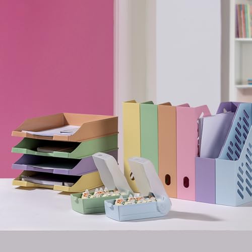 HAN Croco flashcard Box, Easy to Learn Vocabulary with 5-Compartment Learning System, DIN A8 Index Box for 500 Cards, 998-886, Translucent/Pastel Pink