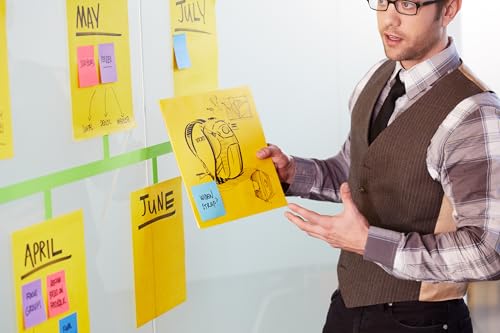 Post-it Super Sticky Big Notes, 11 in. x 11 in., Yellow, 6-Pack