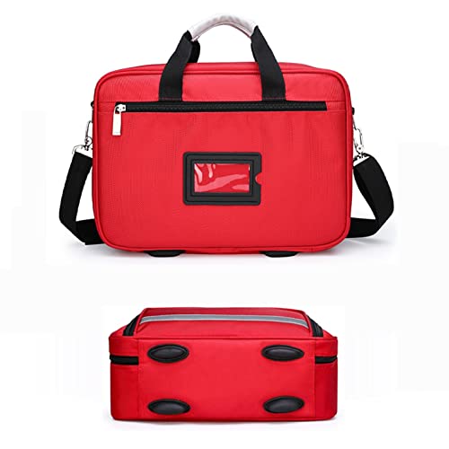 YUSIWOAL Nurse Tote Bag, Portable First Aid Kit Bag, Compact and Lightweight First Aid Bag with Labeled Compartments, Large-capacity Outdoor Emergency Rescue Kit