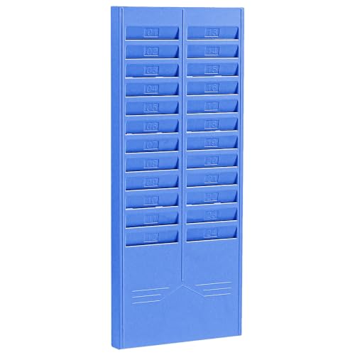 PFSLKXM Time Card Rack Holder Wall Mount With 24/50 Slots Hanging Organizer