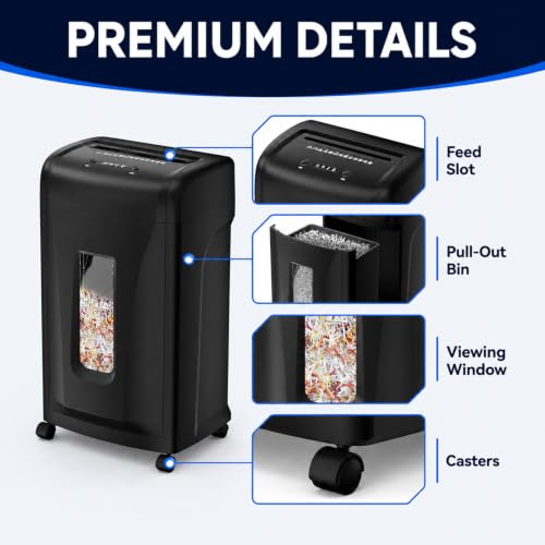 Heavy Duty Paper Shredder & Cross-Cut Document Shredder (25)