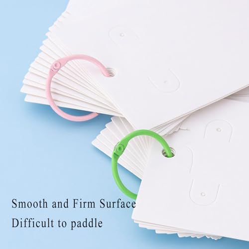 Binder Rings, 20 PCS Diameter 3cm Book Rings Metal DIY Binder Ring for Home School Office Booklets Cards File,red