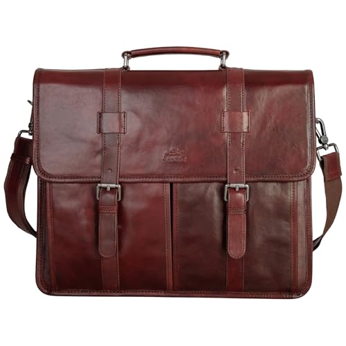Mancini Pelle D’oro Double Compartment with RFID Secure Pocket 15.6” Laptop