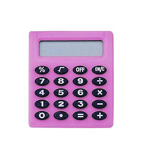 DUYHBAWRS Calculator Calculator Mini Portable Electronic Calculator Candy Color Calculator Students School Use(White-Dinosaur Doodle4)